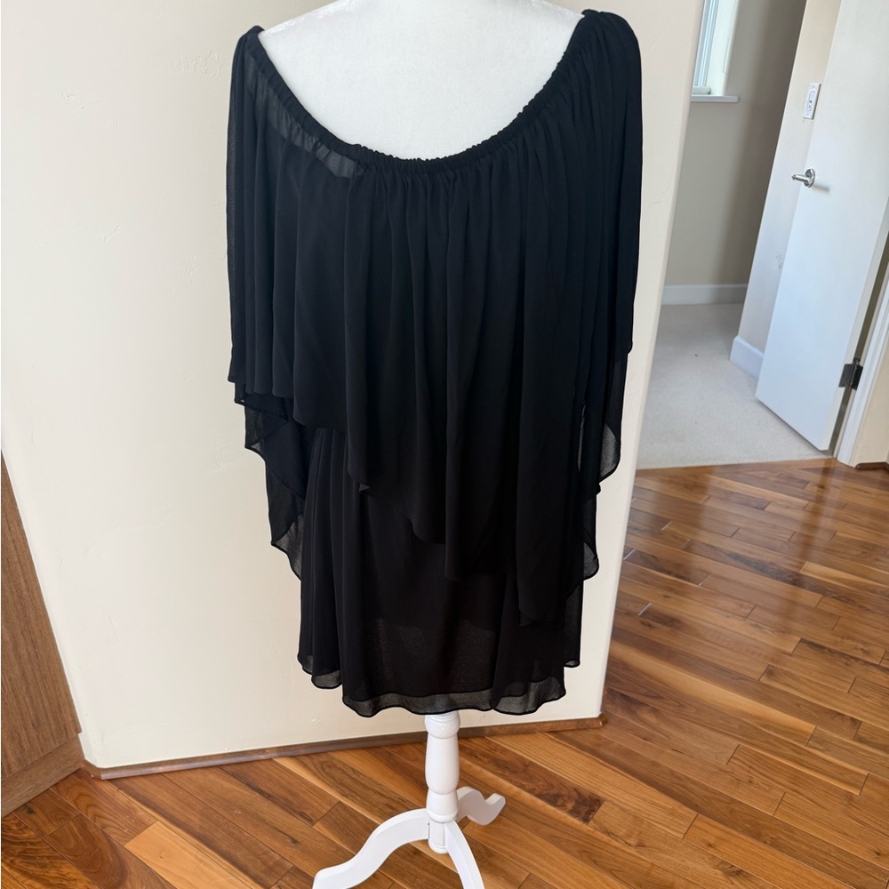 Halston Heritage Black High Low Dress